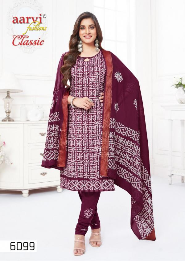 Aarvi Classic Vol-2 Cambric Cotton Wax Embroidery Designer Dress Material 